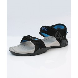 Black Blue Tri Strap Casual Sandal DR-266